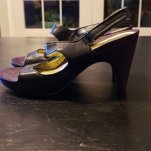 TSUBO heels w/suede heel! Ideal shoe goes from business to sexy!